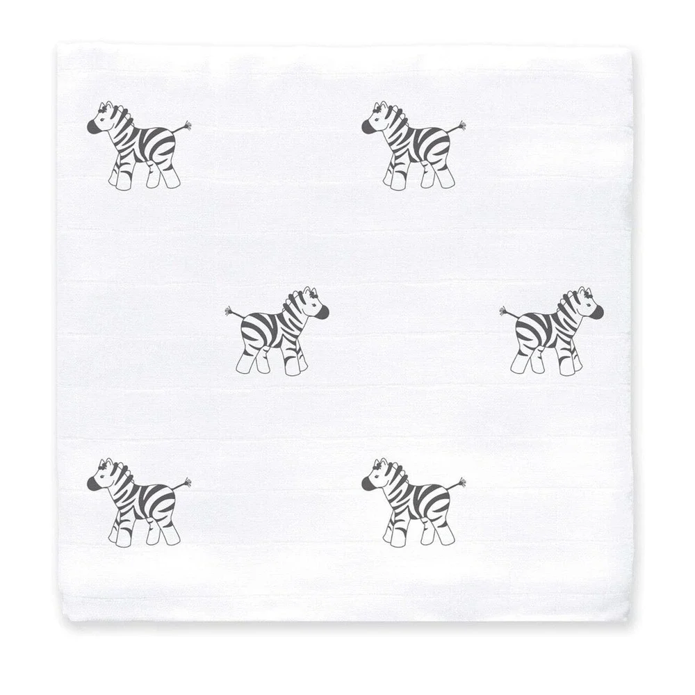 Amazing Baby Zebra Swaddle 100% Cotton‎ Muslin NEW